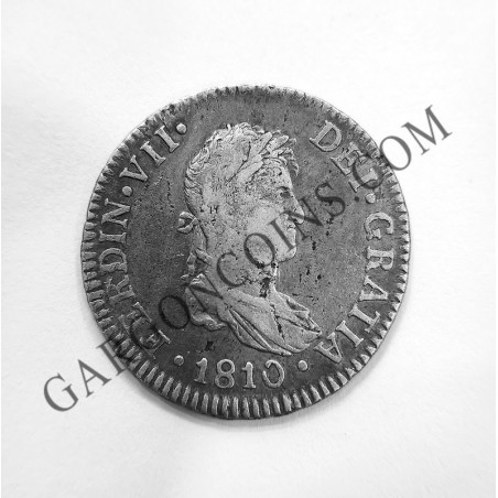 Fernando VII 2 Reales Cadiz C I de 1810  EBC