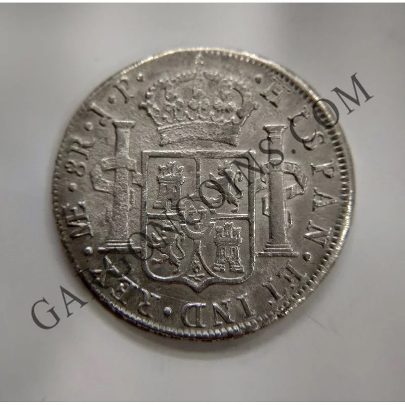 Fernando VII  8 Reales Lima Busto Indígena 1811  J P en EBC+