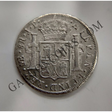 Fernando VII  8 Reales Lima Busto Indígena 1811  J P en EBC+