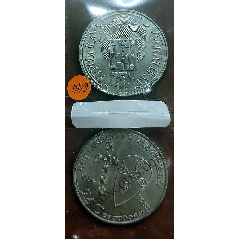 250 Escudos Portugal 1988 y 1989 S/C