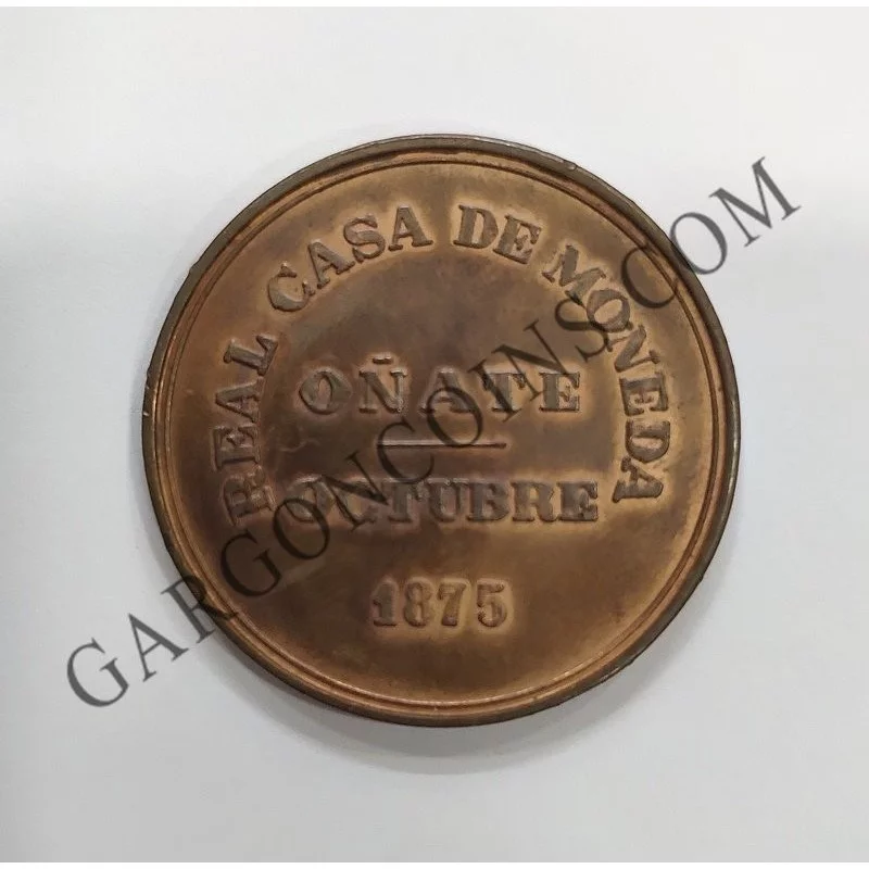 Centenario de Las Guerras Carlistas 1872-1972 Ceca de Oñate Medalla conmemorativa en Cobre
