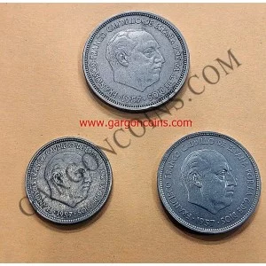 Serie  BA  Exposicion Iberoamericana de Numismática 1958 Usadas