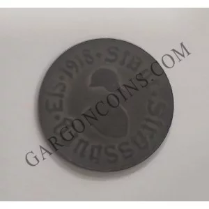 Strassburg( Bas Rehim) Estado de Alsacia Lorena  1918 Notgeld 5 Pfenning Hierro EBC+