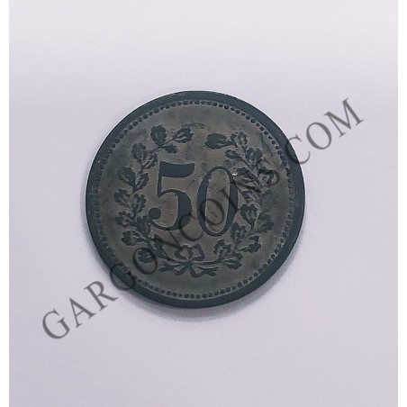 Estado Alemán de Zindorf 50 pfenning de 1917  notgeld