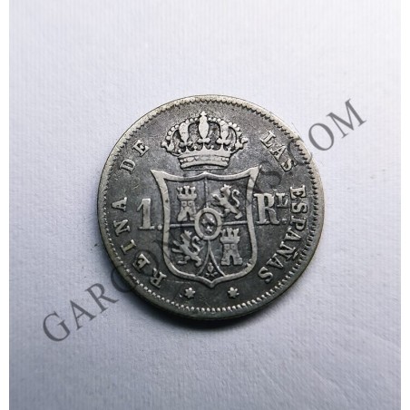 Isabel 2ª 1 Real de Madrid del 1862 EBC