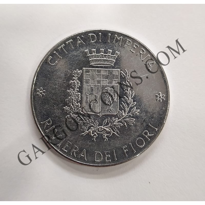 Jeton de 100 liras del Transporte Publico AMAT de la Citta de Imperia 1977