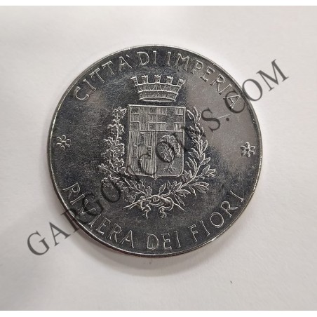 Jeton de 100 liras del Transporte Publico AMAT de la Citta de Imperia 1977