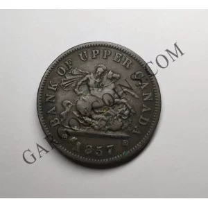 Alto Canada Penny 1857  Km Tn3 Toronto