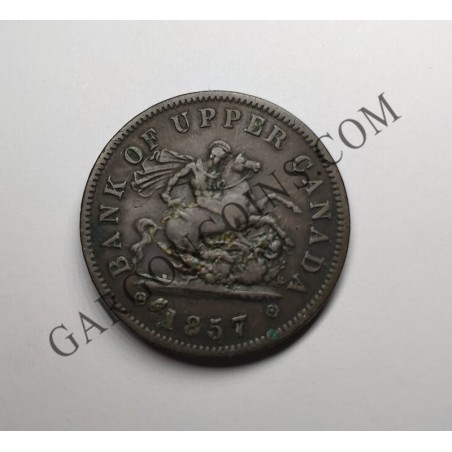 Alto Canada Penny 1857  Km Tn3 Toronto