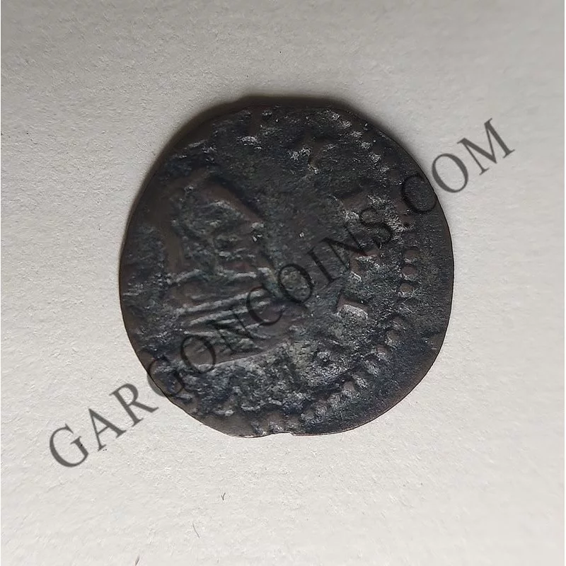 Felipe IV 4 maravedies 1661 Madrid (MD)  Calicó 1446 Tipo A