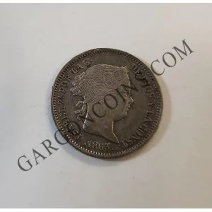 Isabel 2ª 1 Real  1863 Sevilla MBC