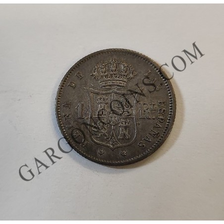 Isabel 2ª 1 Real  1863 Sevilla MBC