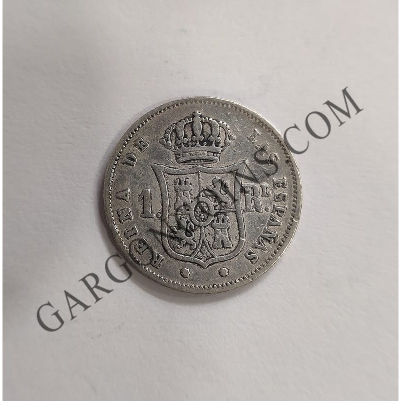 Isabel 2ª 1 Real  1863 Sevilla MBC