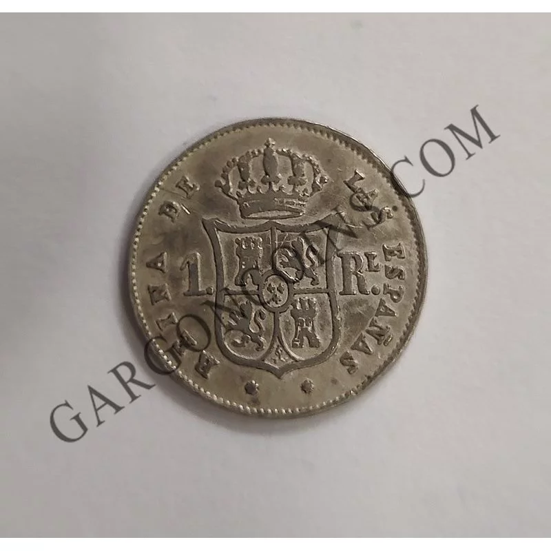 Isabel 2ª 1 Real  1863 Sevilla MBC