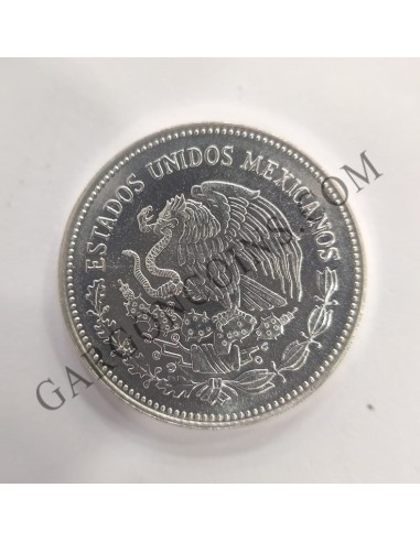 Mexico 50 Pesos 1985 del Mundial de Futbol de 1986 Silver