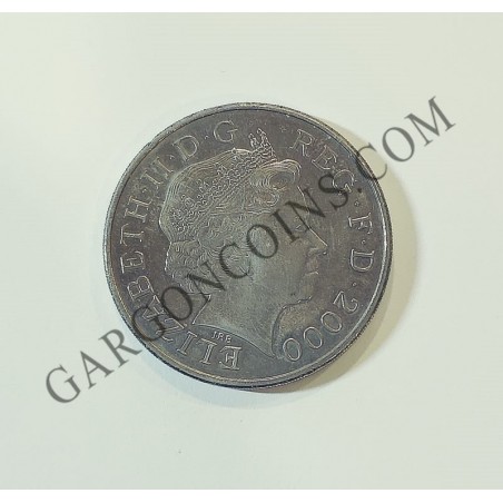 Reino Unido 5 libras, 2000 Centenario Reina Madre s/c