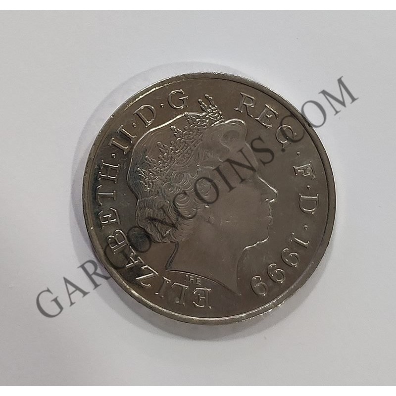 Gran Bretaña 5 Pounds 1999 Milenio ANNO DOMINI KM 1006