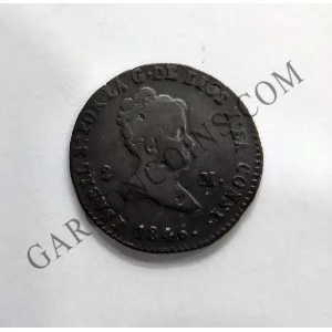 Isabel 2ª 2 maravedies de Segovia del 1846