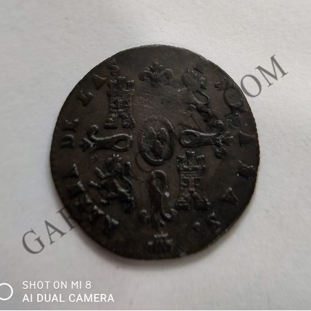 Isabel 2ª 2 maravedies de Segovia del 1846