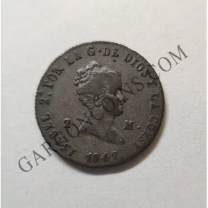 Isabel 2ª 2 maravedies de Segovia del 1846