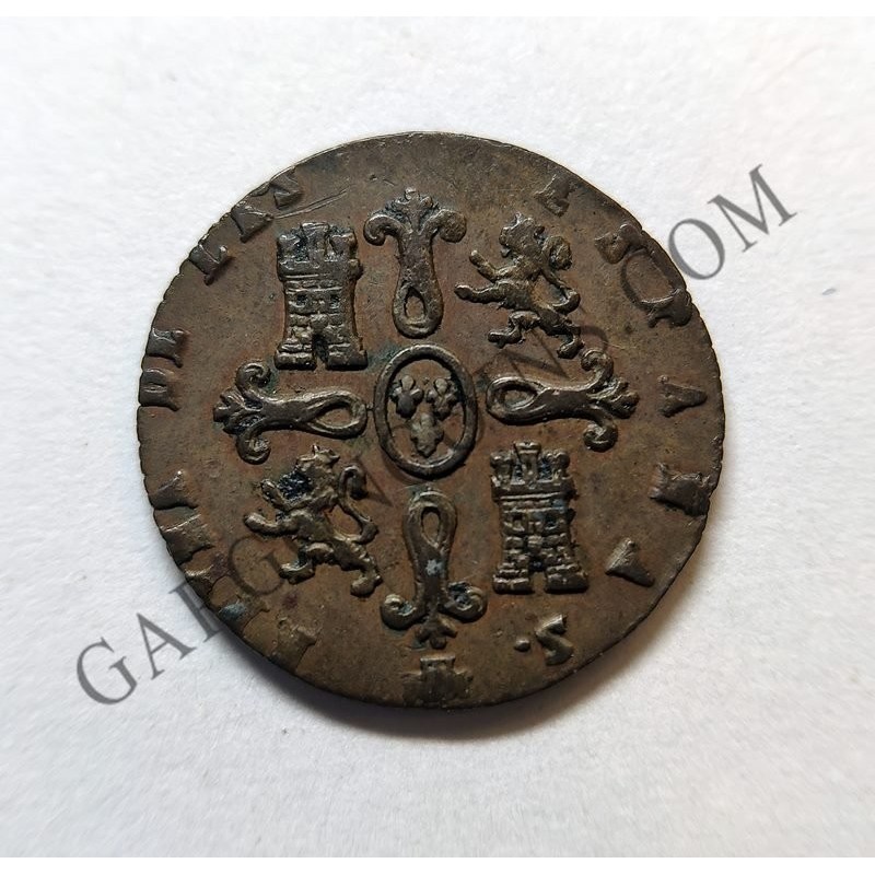 Isabel 2ª 2 maravedies de Segovia del 1849