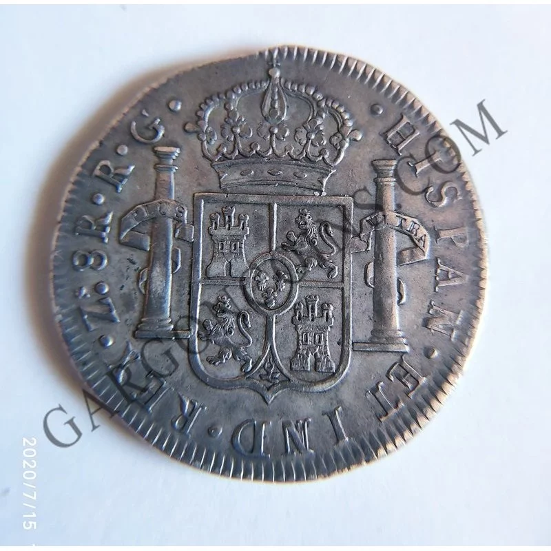 Expectaculares 8 Reales de Zacatecas del 1821 R G EBC+