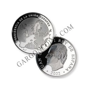 10 € FNMT Presidencia de España de la Unión Europea durante el primer semestre de 2002