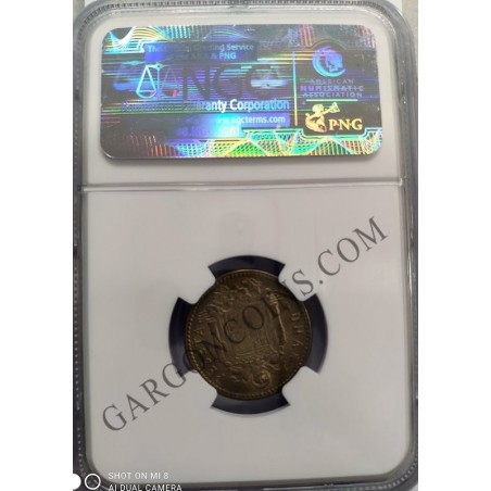 Estado Español 1 Peseta Franco  1947*54 Certificada NGC en M63 S/C ++