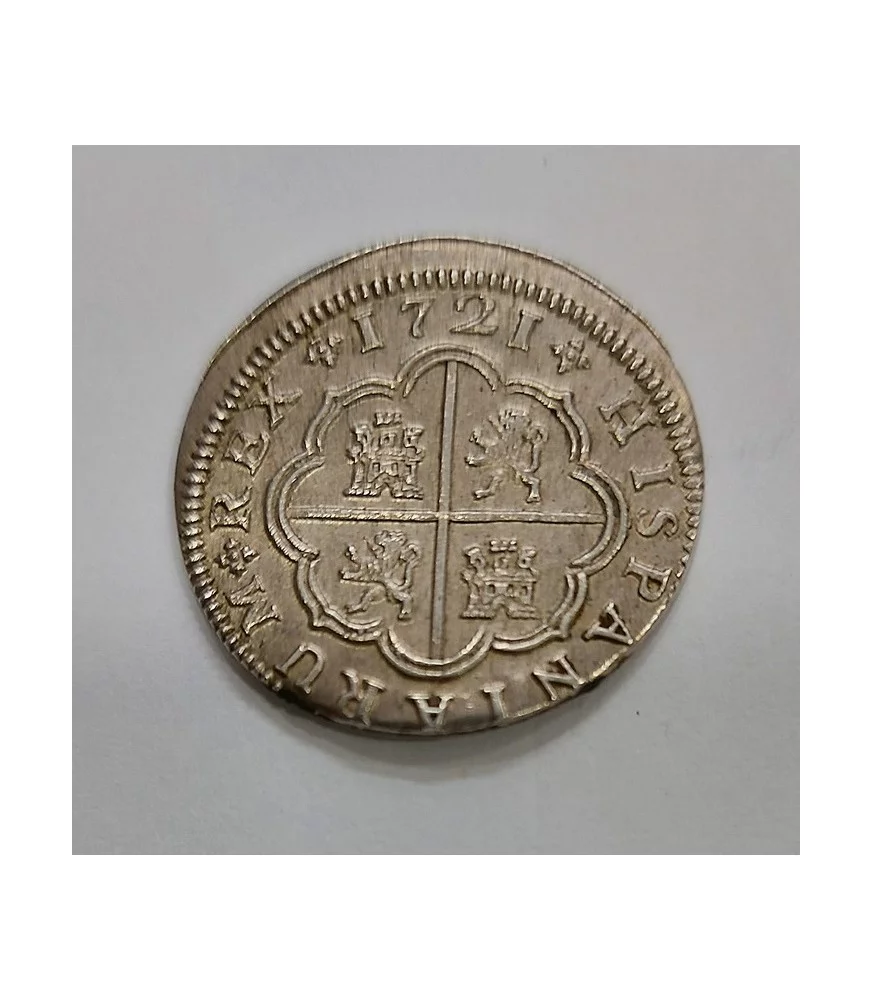 Felipe V 2 Reales Sevilla J del 1721 casi S/C//*/