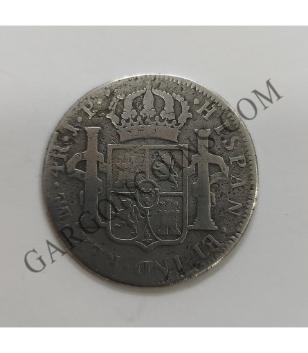 Fernando VII  4 Reales de Lima de 1820 J P