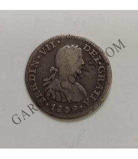 Fernando VII 1/2 Real Mexico 1809 TH