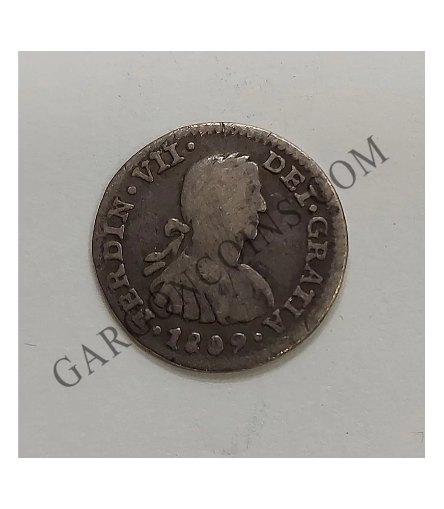 Fernando VII 1/2 Real Mexico 1809 TH