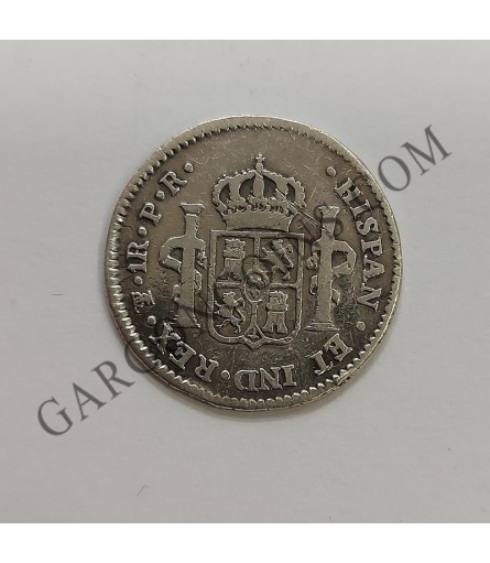 Carlos IV 1 Real de Potosi PR del 1791 Cabeza Grande ESCASA