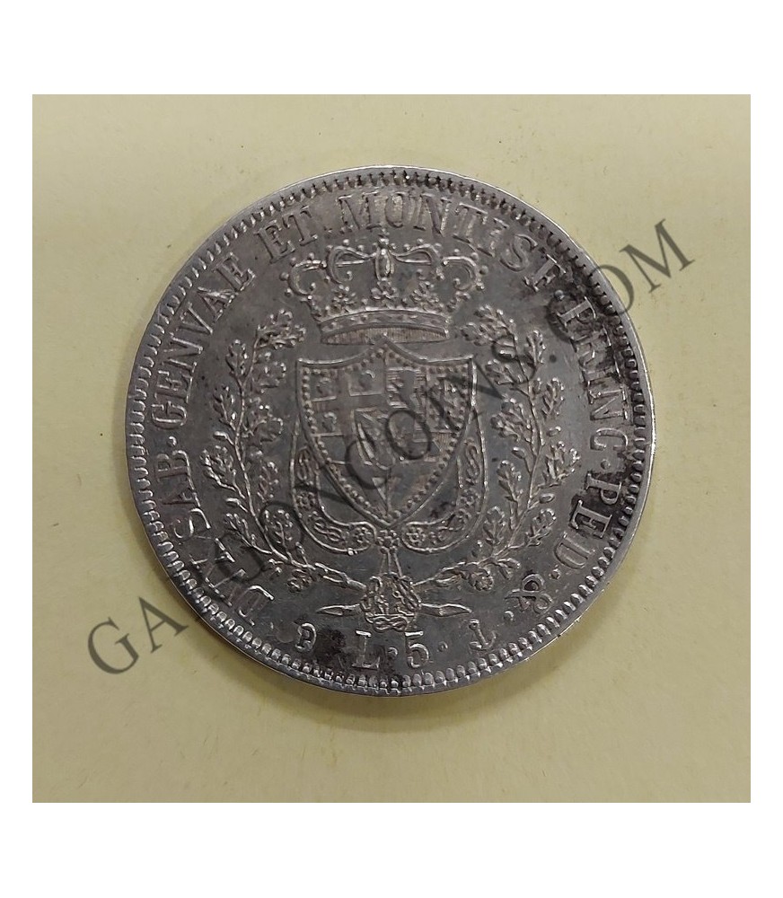 Italia Estado de Sardina 5 Liras 1830 P KM 116.2