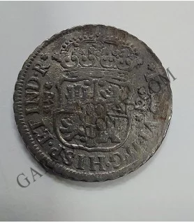 Fernando VI 2 reales Mexico M 1751 Proce de Pezio  Limpiada con Rastrillo