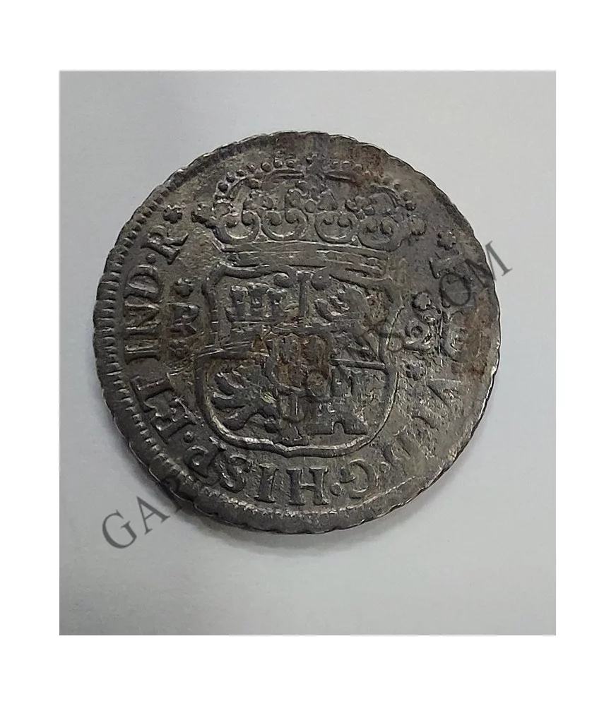 Fernando VI 2 reales Mexico M 1751 Proce de Pezio  Limpiada con Rastrillo