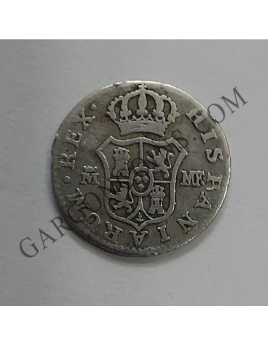 Carlos IV 1/2 real de Madrid MF del 1796
