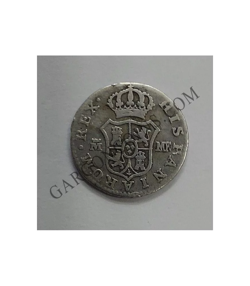 Carlos IV 1/2 real de Madrid MF del 1796