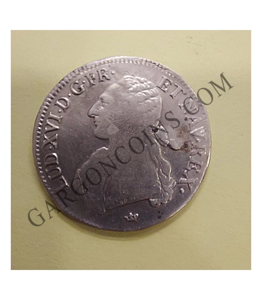 LUD.XVI.D.G.FR.ET.NAV.REX  Luis XVI 1 ECU1785 M  Toulous