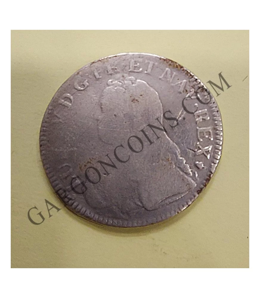 LUD.XV.D.G.FR.ET.NAV.REX Luis XV 6 Soles 1727 S Reims