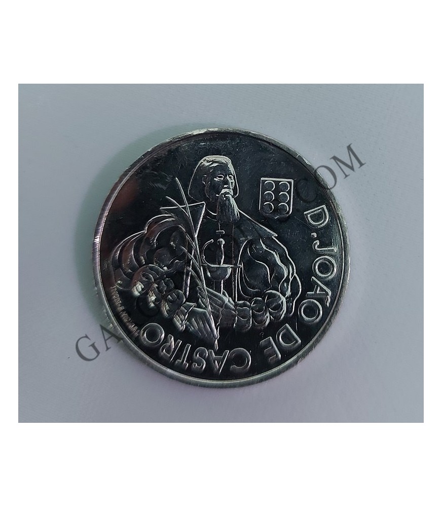 Portugal 1000 escudos, 2000. Don Joao de Castro año 2000 S/C Plata 0.500