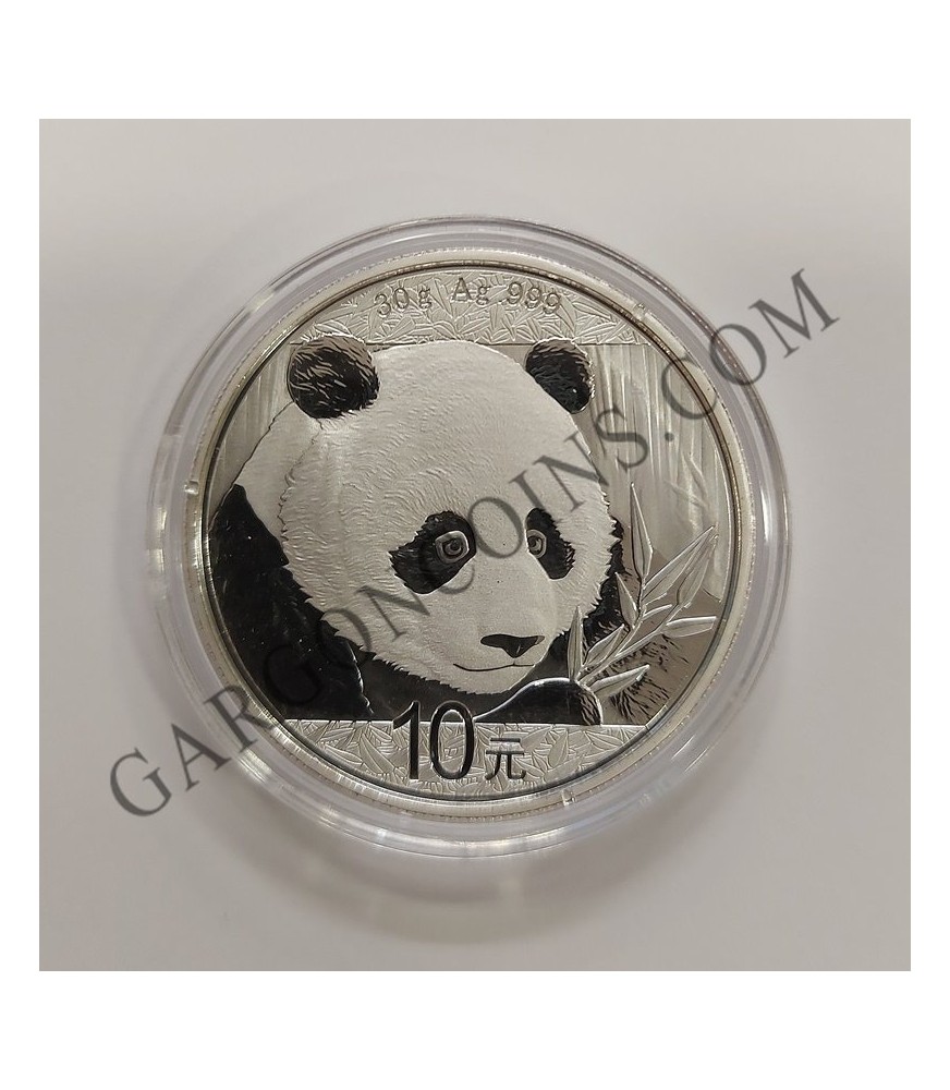 China Panda 10 Yuan 2018  Plata 0.999 