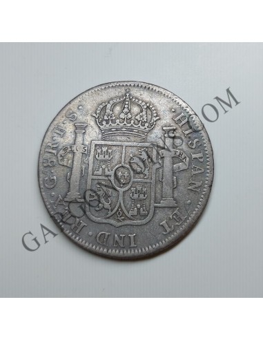 Fernando VII 8 Reales del 1821   ceca Guadalajara (México) F S 