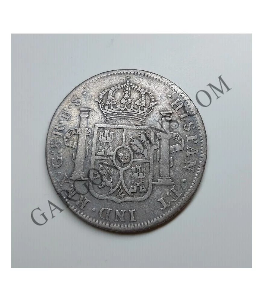 Fernando VII 8 Reales del 1821   ceca Guadalajara (México) F S 