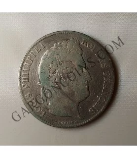 Francia France Louis Philippe I Roi de France 5 Francos Strasburg BB 1836