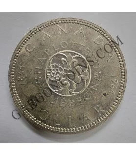 Canada 1 dollar plata Quebec 1964