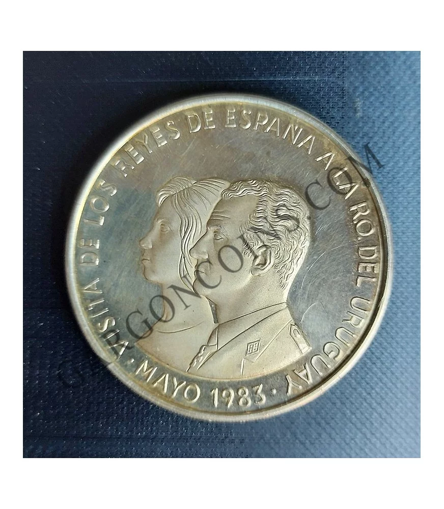 Uruguay 2.000 Nuevos Pesos 1983 Visita de los Reyes a Uruguay 2 Onzas