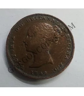 Gibraltar Half Quarter 1842 VF