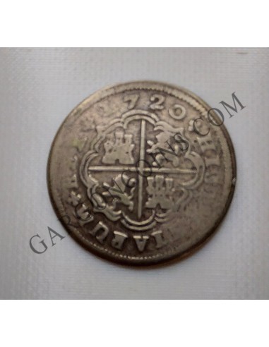 Felipe V 2 Reales 1720 Madrid  JJ