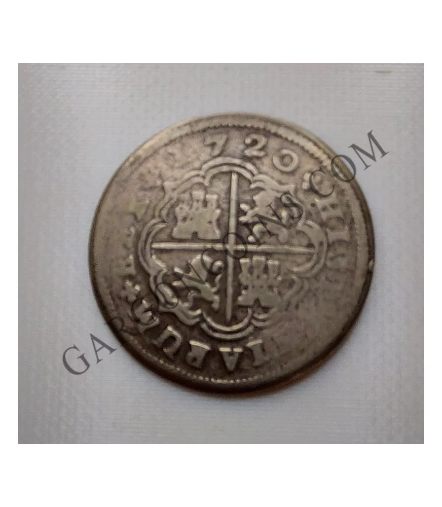 Felipe V 2 Reales 1720 Madrid  JJ